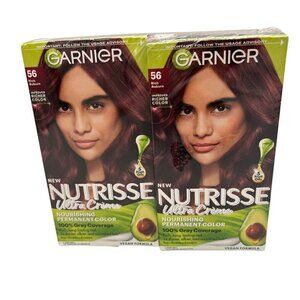 Garnier Nutrisse Ultra Creme Permanent Hair Color #56 Rich Auburn Lot 2 Vegan